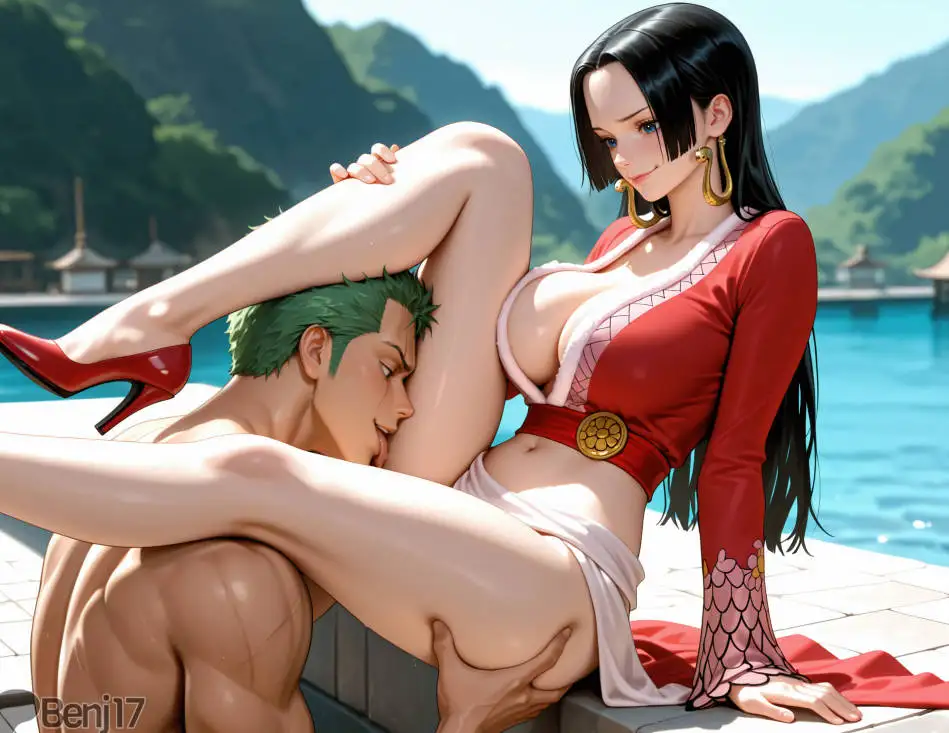 图片[5]-[3D彩漫无修正无字] Benj17~ Boa Hancock X Roronoa Zoro  Sanji  One Piece [432M]