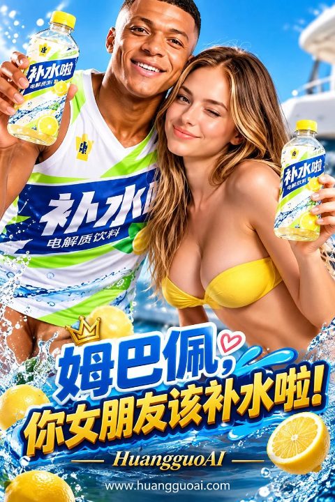 姆巴佩，你女朋友该补水啦